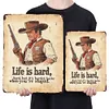 Western Cowboy - Metal Tin Signs(8*12Inch/12*16Inch)