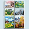 Scenery Full 11CT DIY Stamped Cross Stitch Kits 50x40cm Embroidery Needlepoint Starter Kits for Beginners Adults Home Decor