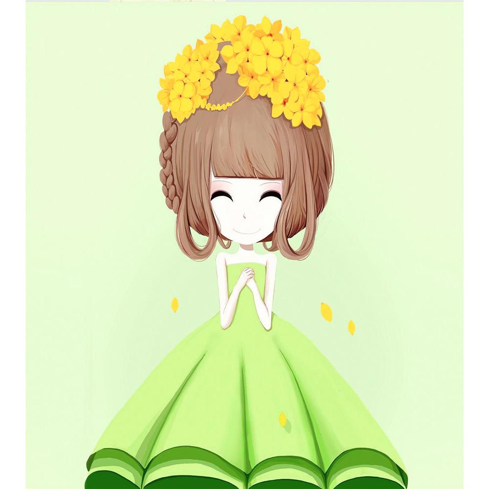 

Cartoon Girl - Round Drill Diamond Painting - 45*50CM, 501 Original