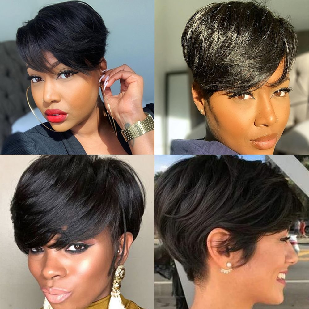 Short Straight  Brazilian Wig for Black Women US Mall Lifes