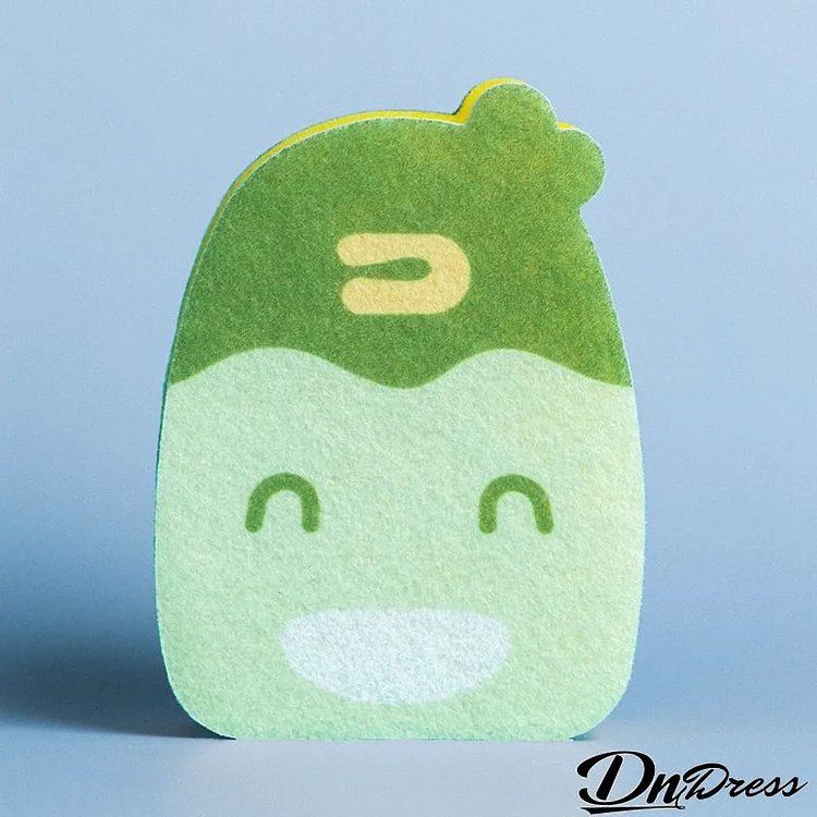 Fashion Kitchen Thickened Cleaning Sponge Wipe Cute Scouring Pad