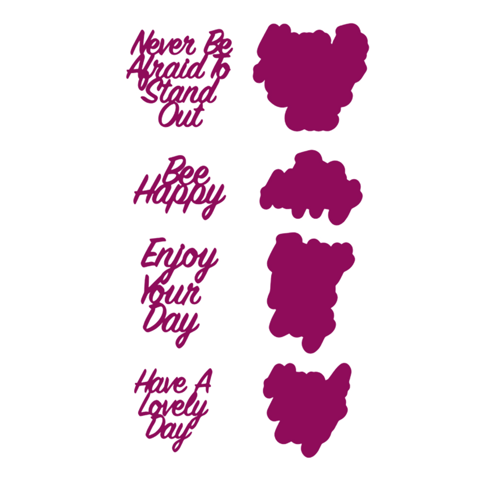 

Love Letters - Paper Craft Cutting Dies, 501 Original