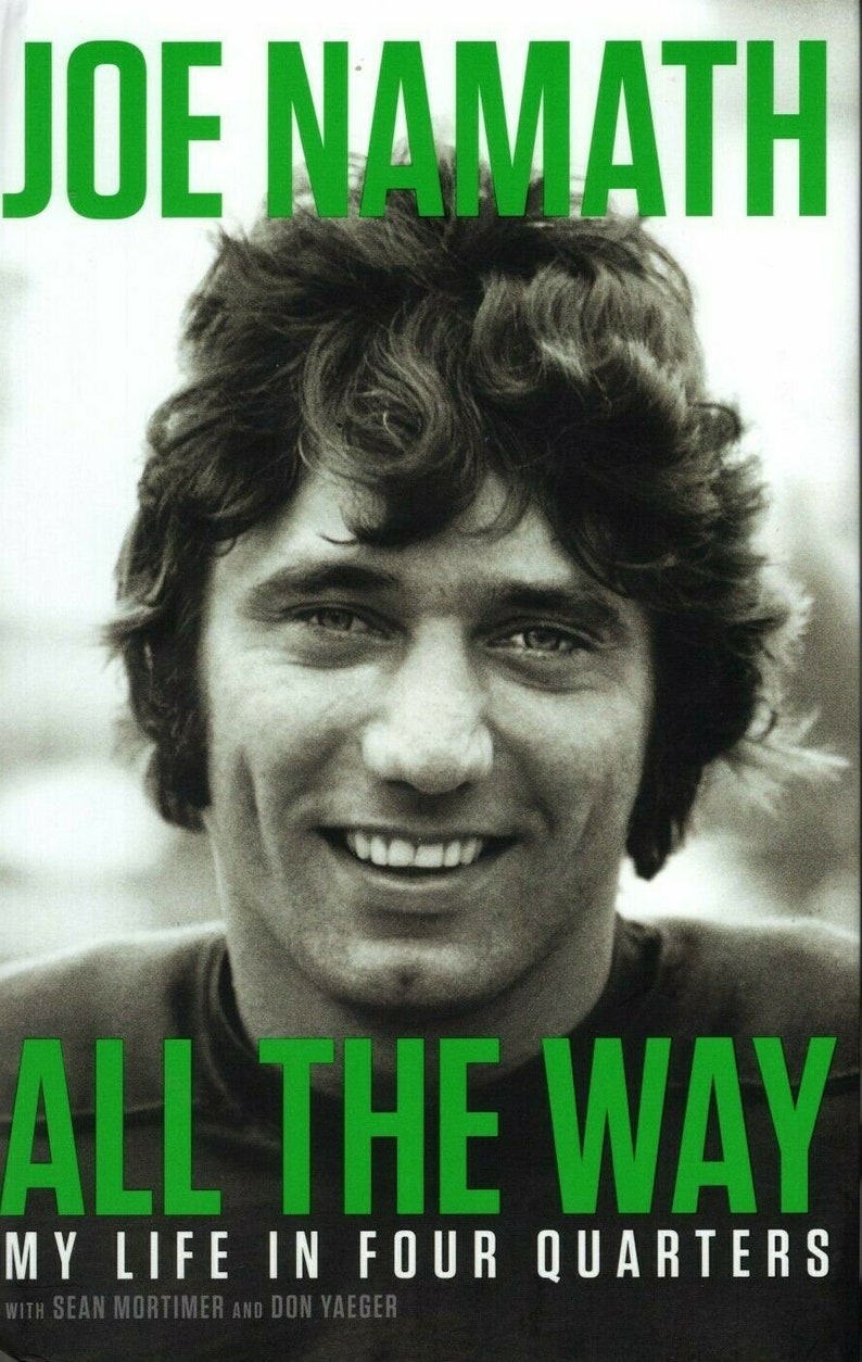 Joe namath signed autographed 1st edition book