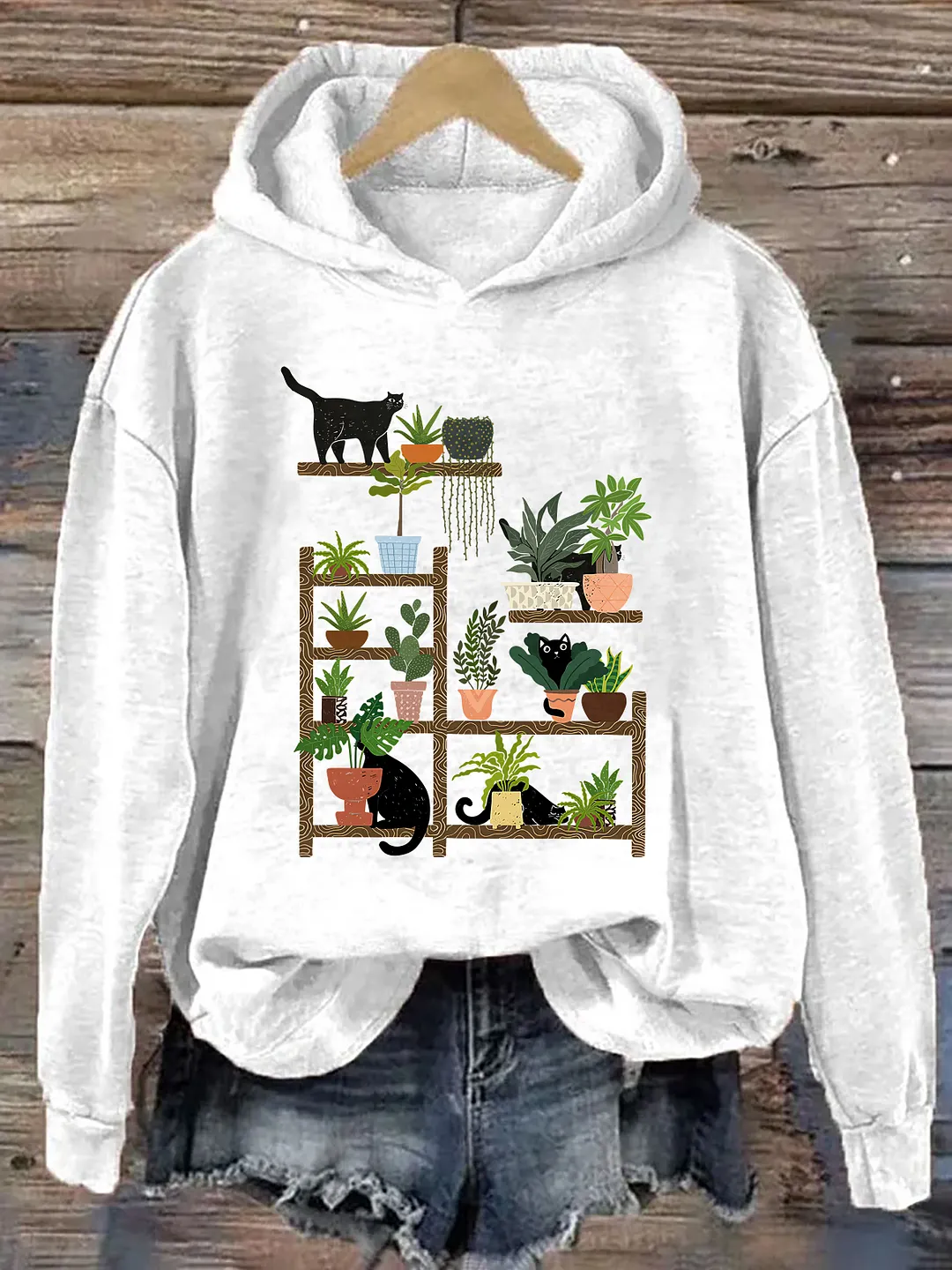 Cats and Plants Hoodie