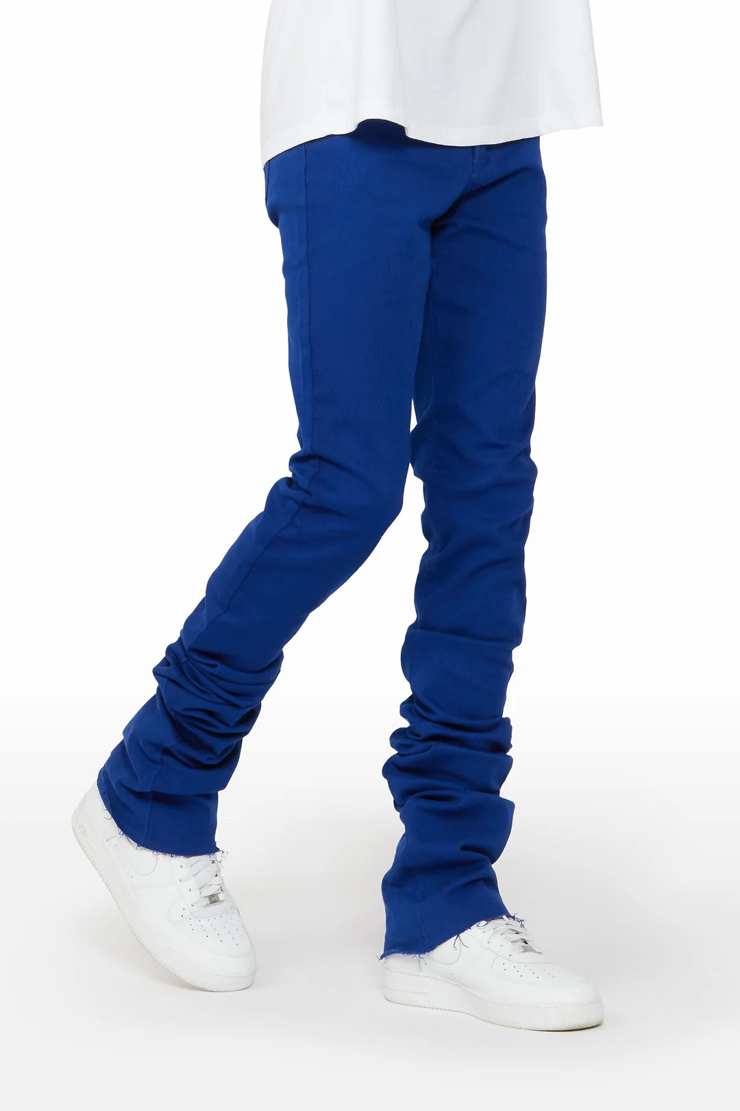 Faith Royal Blue Super Stacked Flare Jean