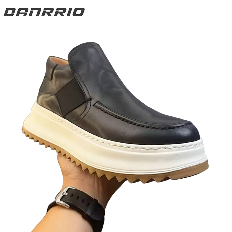 DANRRIO Handmade Retro British Style Horsehide Ankle Boot DANRRIO.COM DANRRIO