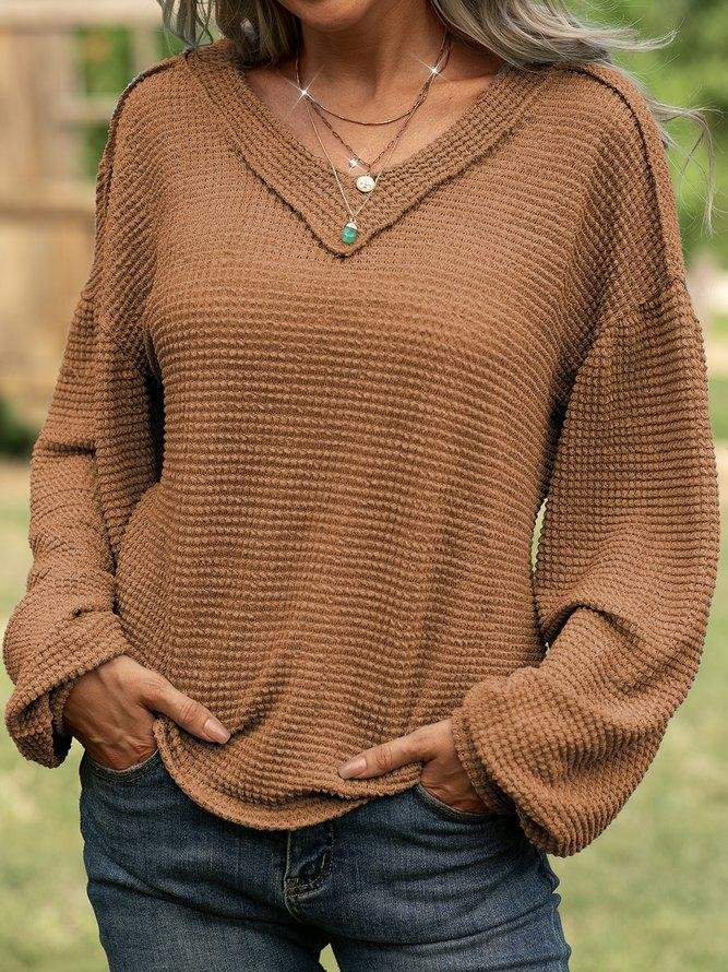 casual long sleeve cocoon shirts & tops | EGEMISS