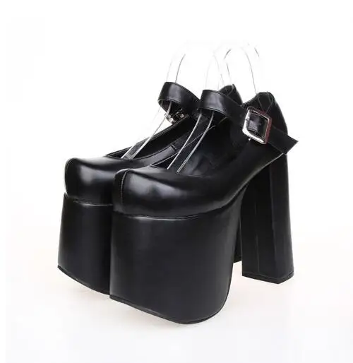 GOOSHOE Mori Girl Lolita Cosplay Shoes High Heels Pumps Princess Dress Lovely Party Shoes 33-47 15cm