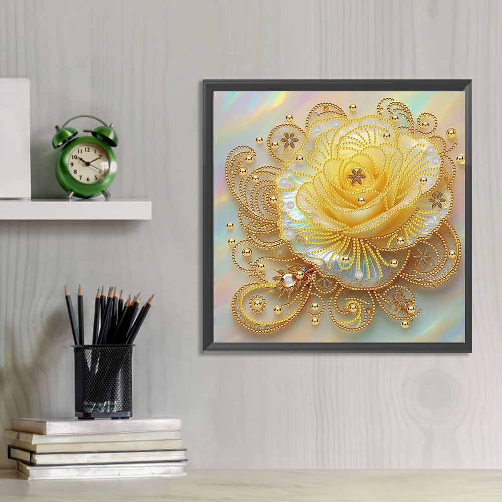 Diamond Painting - Partial Special Shaped Drill - Rose(Canvas|30*30cm)
