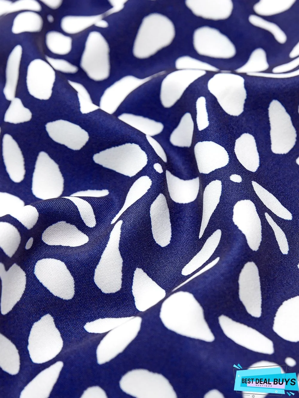 Women's A Line Dress Midi Dress Blue Half Sleeve Floral Ruched Print Summer Fall Crew Neck Casual Modern