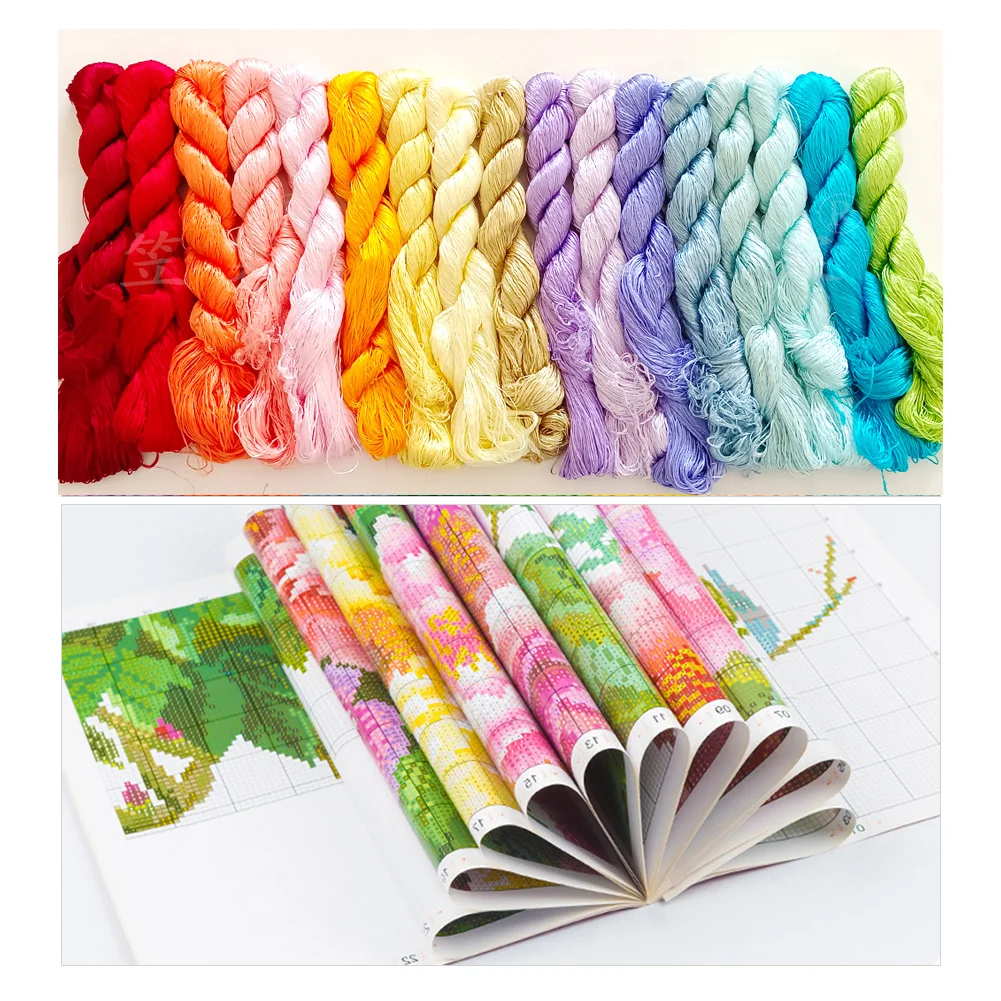 11CT Full Stamped Cross Stitch - Landscape(Canvas|195*83CM)