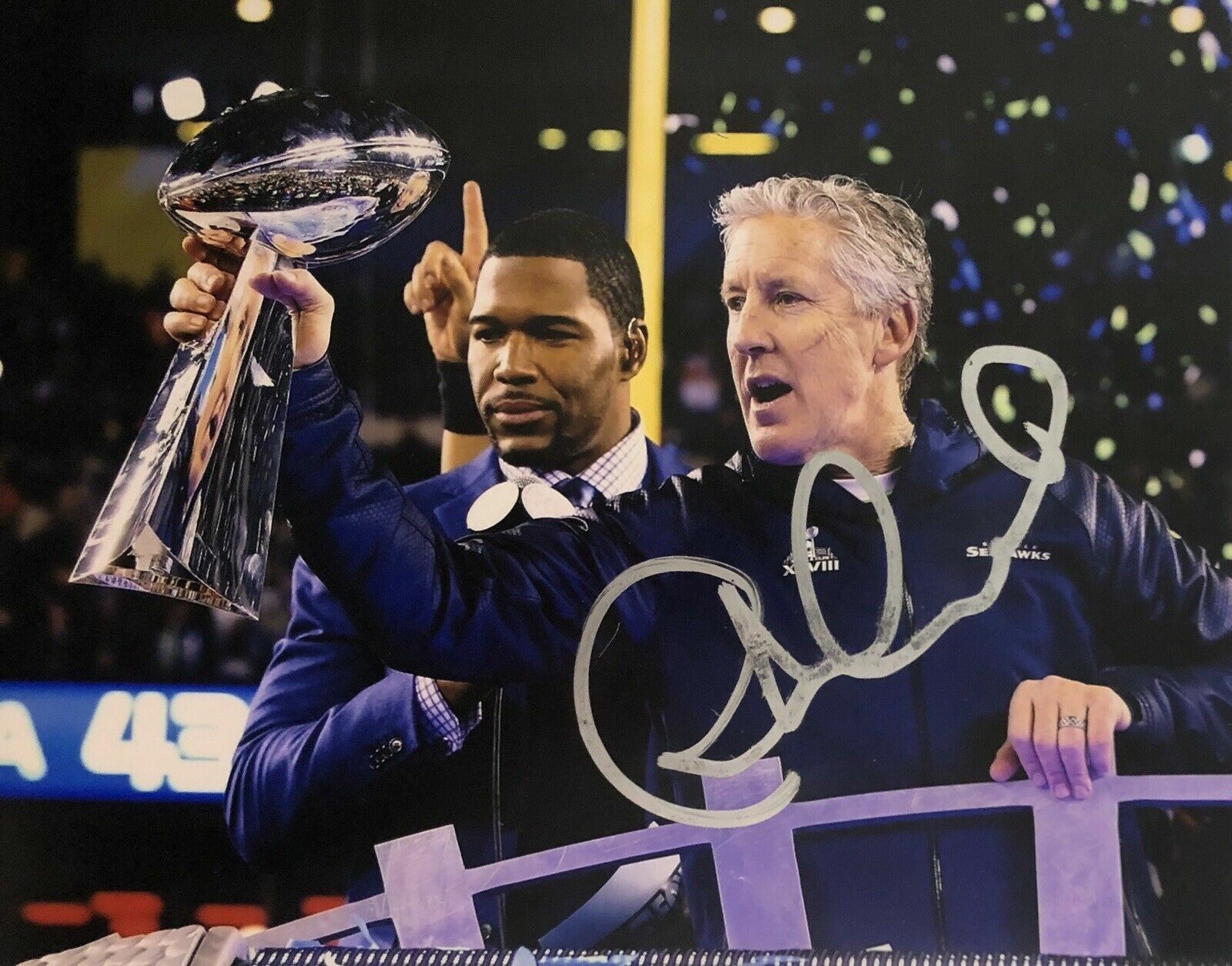 Pete Carroll Autographed Signed 8x10 Photo Poster painting ( Seahawks ) REPRINT