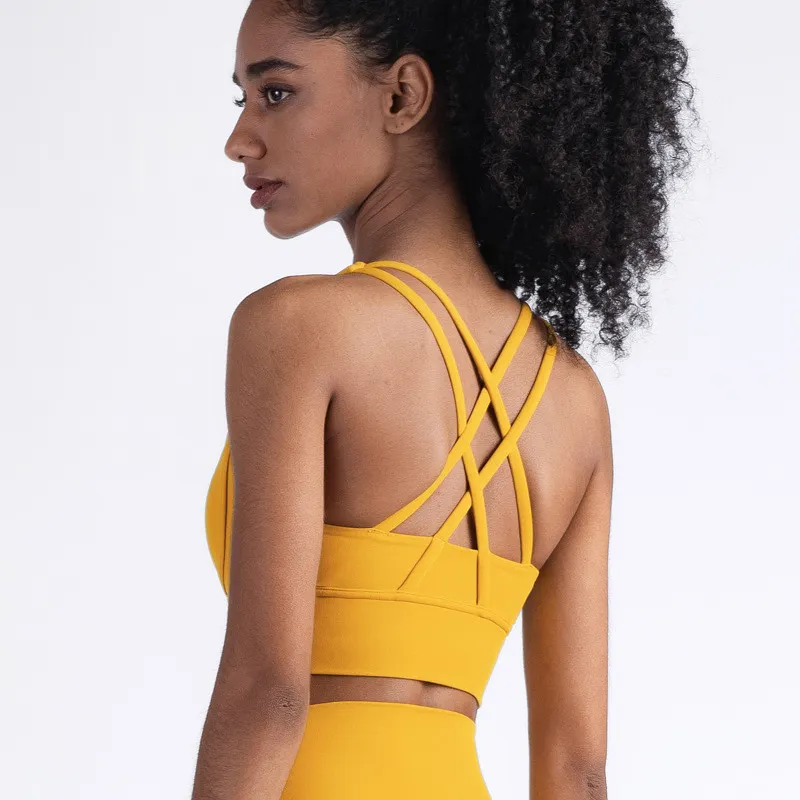 yellow nice sports bras