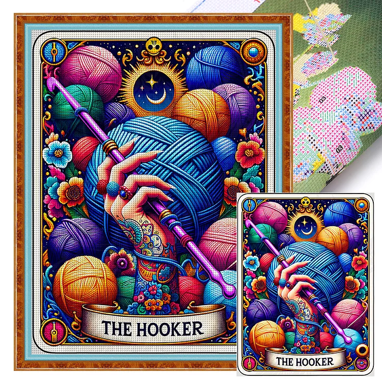 『YiShu』Halloween Craft - 11CT Stamped Eco-Friendly Cotton Thread Cross Stitch(50*65cm)