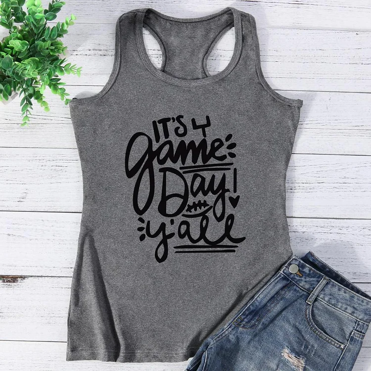 Game Day Football Vest Top-Annaletters