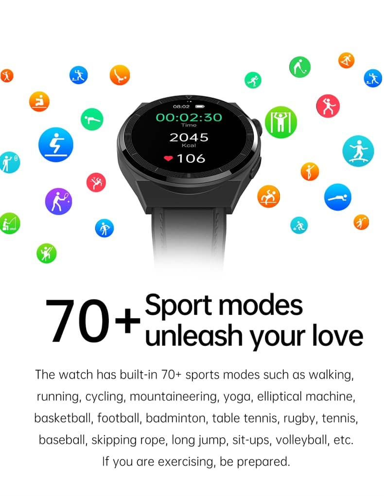 Findtime Blood Pressure Smart Watch Blood Oxygen Heart Rate Monitor Body Temperature with Bluetooth Calling