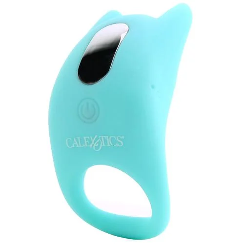 pornhint Pornhint Dual Exciter Enhancer Vibrating Cock Ring in Teal