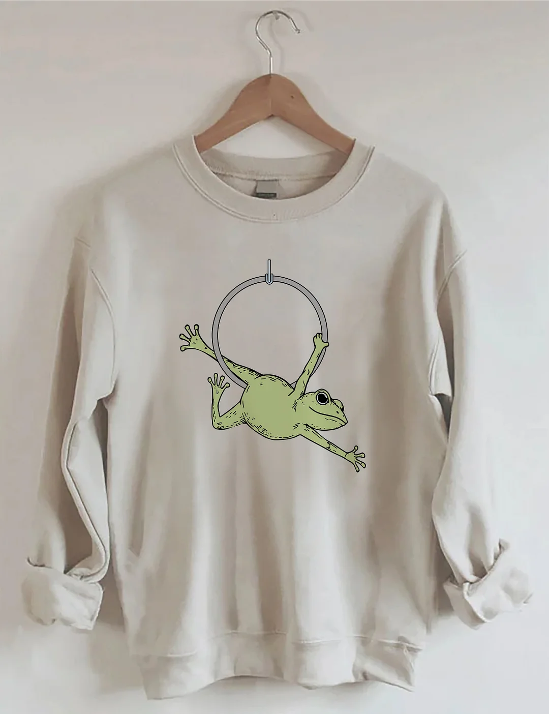 Funny Aerial Hoop Frog Sweatshirt