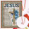 Religion Full 11CT 3 Strands DIY Counted Cross Stitch Kits Needlework Embroidery Kit for Beginners Adults Home Decor