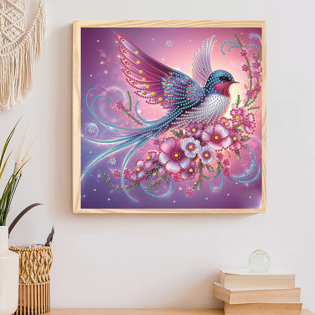 Bluebirds - Partial Special Shaped Drill Diamond Painting Kits (Canvas|30*30cm)