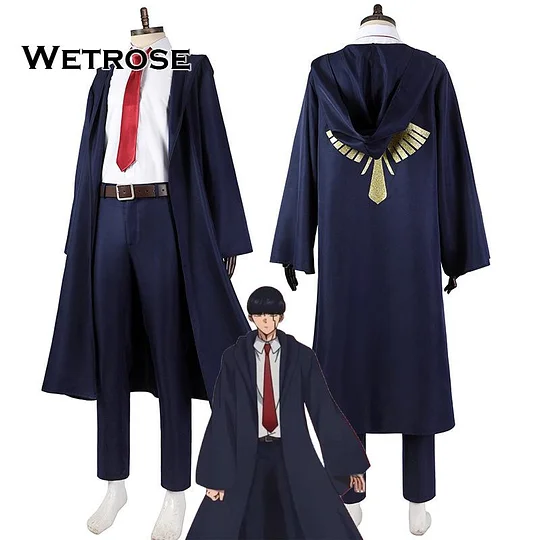 [Wetrose] Mashle: Magic and Muscles Mash Burnedead Magic Cloak Uniform Anime Cosplay Costume Set