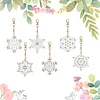 Schneeflocken-Diamant-Malerei-Schl&uuml;sselanh&auml;nger-Tier doppelseitig f&uuml;r die Handtaschen-Dekoration f&uuml;r Erwachsene
