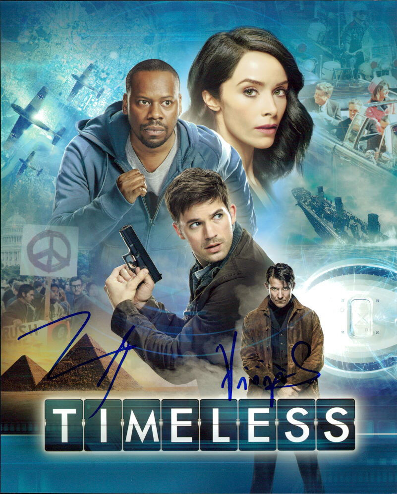 Timeless (Malcolm Barrett & Goran Visnjic) signed authentic 8x10 Photo Poster painting COA