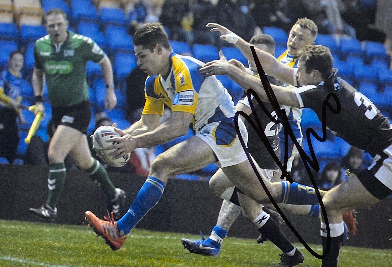 Jake Mamo Genuine Hand Signed 6X4 Photo Poster painting - Warrington Wolves 2