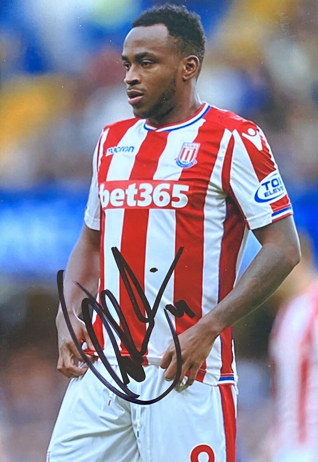 Sadio Berahino Genuine Hand Signed Stoke City 6X4 Photo Poster painting