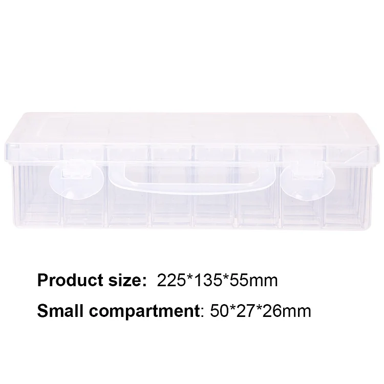 24/60 Grid Diamond Painting Storage Box Round Bottles Drill Beads Holder  Case