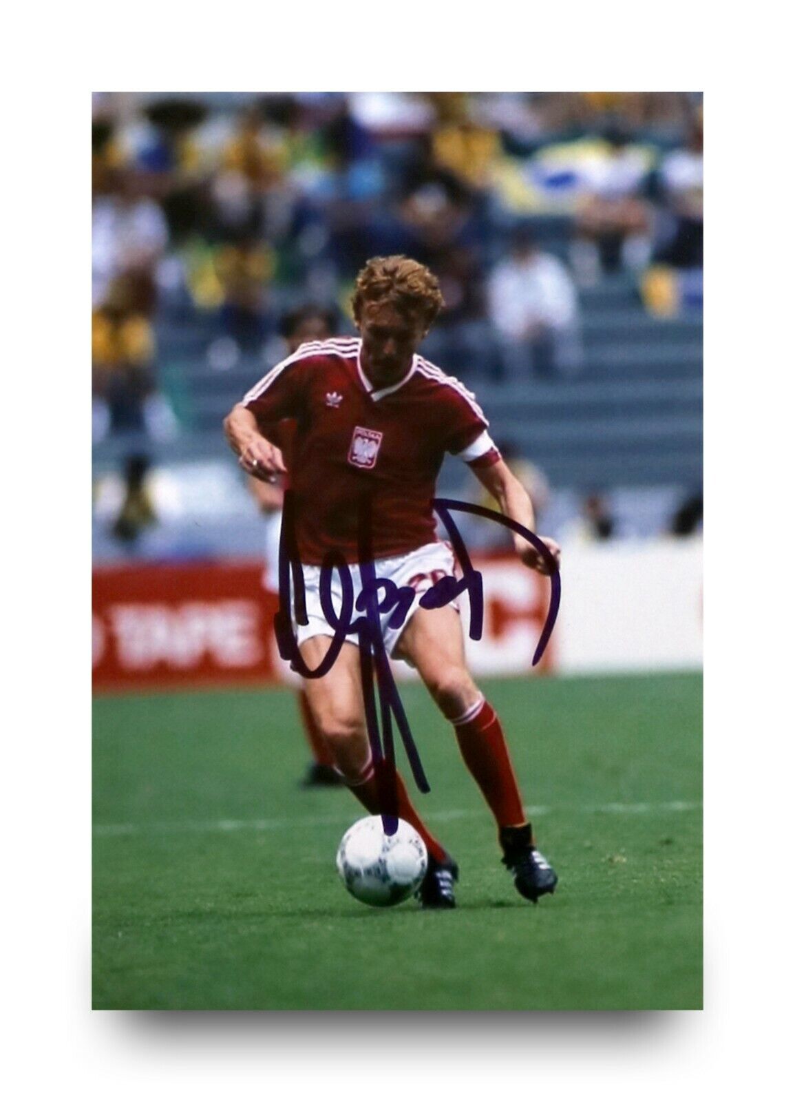 Zbigniew Boniek Signed 6x4 Photo Poster painting PZPN Polish Genuine Autograph Memorabilia + COA