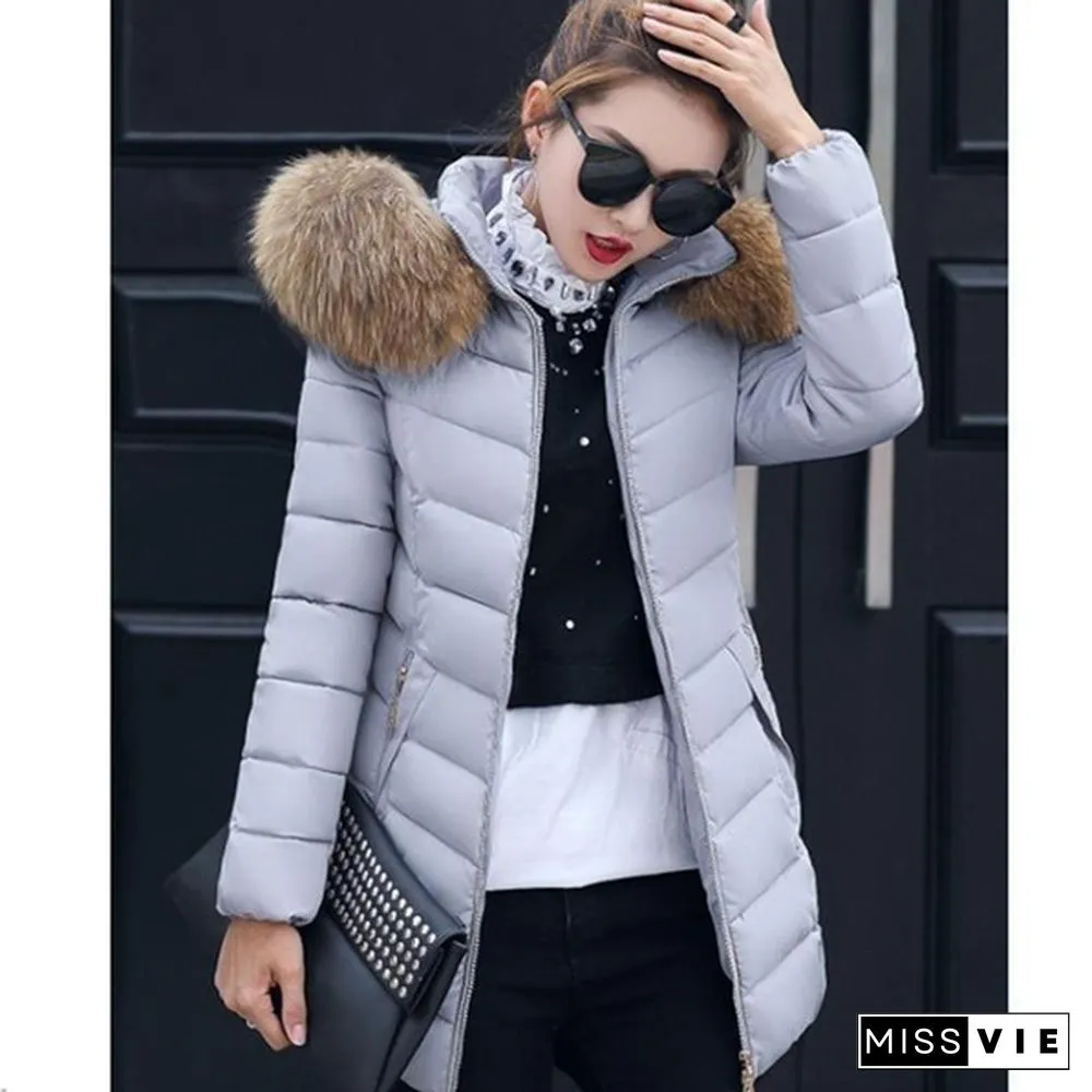 5 Colors High Quality Winter Down Jacket Women Long Coat Warm Clothes