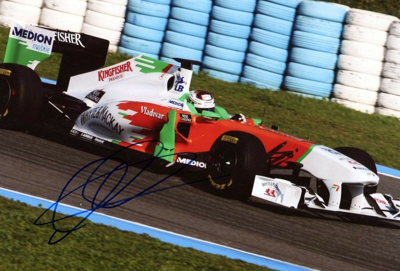 FORMULA ONE Adrian Sutil FORCE INDIA 2011 autograph, In-Person signed Photo Poster painting