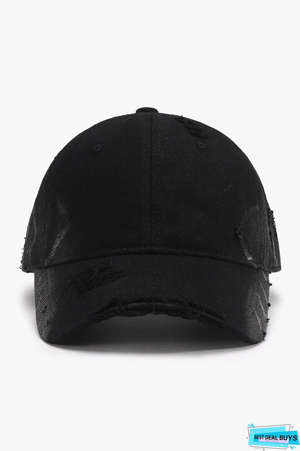 Distressed Adjustable Cotton Hat