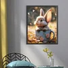 Rabbit In Tea Cup - 11CT Stamped Cross Stitch 40*50cm/15.75*19.69in