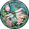 (Counted/Stamped) Dragonfly - 18CT Cross Stitch 20*20cm/7.87*7.87in