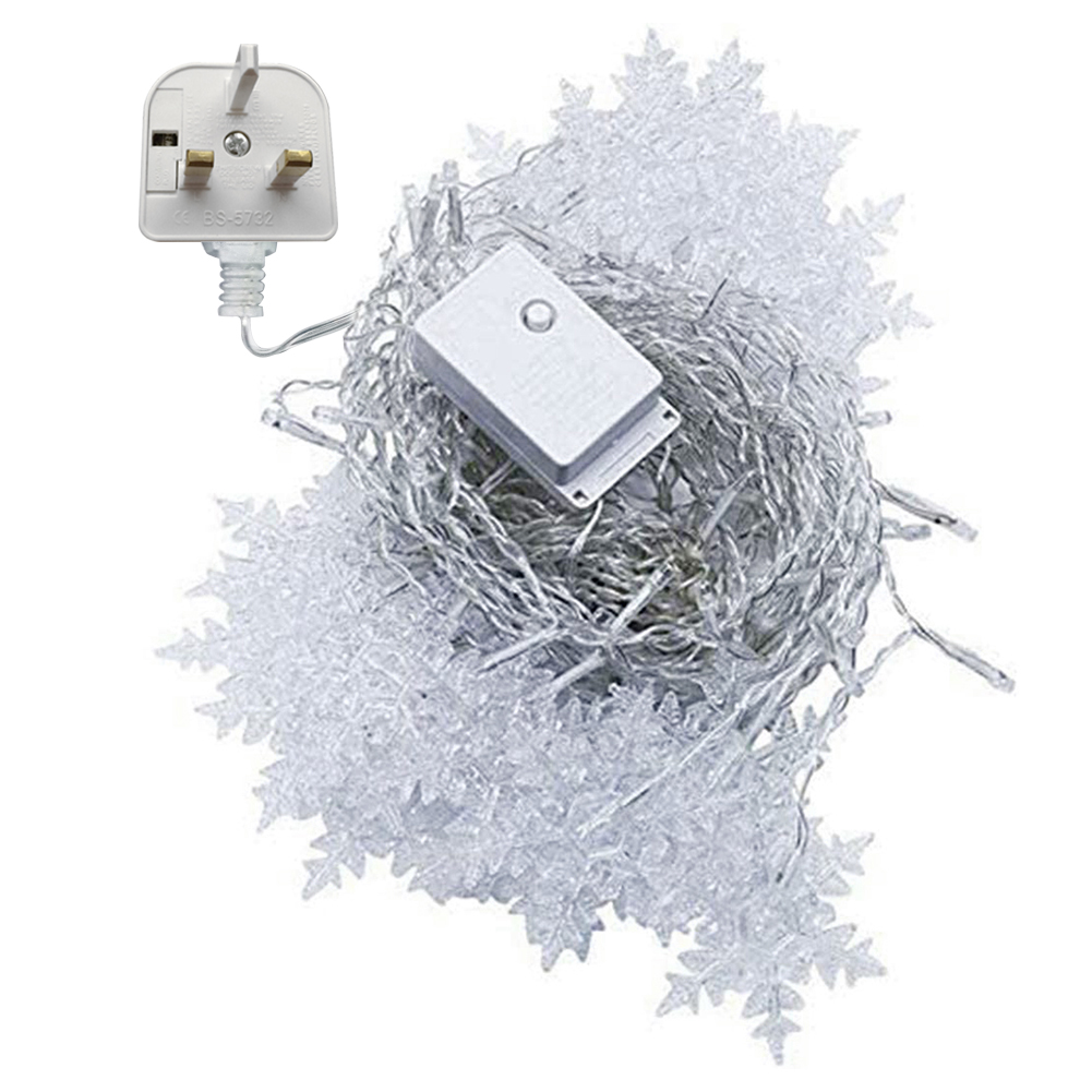 

3.5m 96 LED Waterproof Snowflake Curtain String Lights for Christmas Decor, And, 501 Original