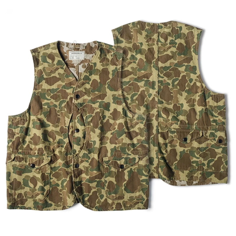 Men's Duck Hunting Camouflage Sleeveless Vest