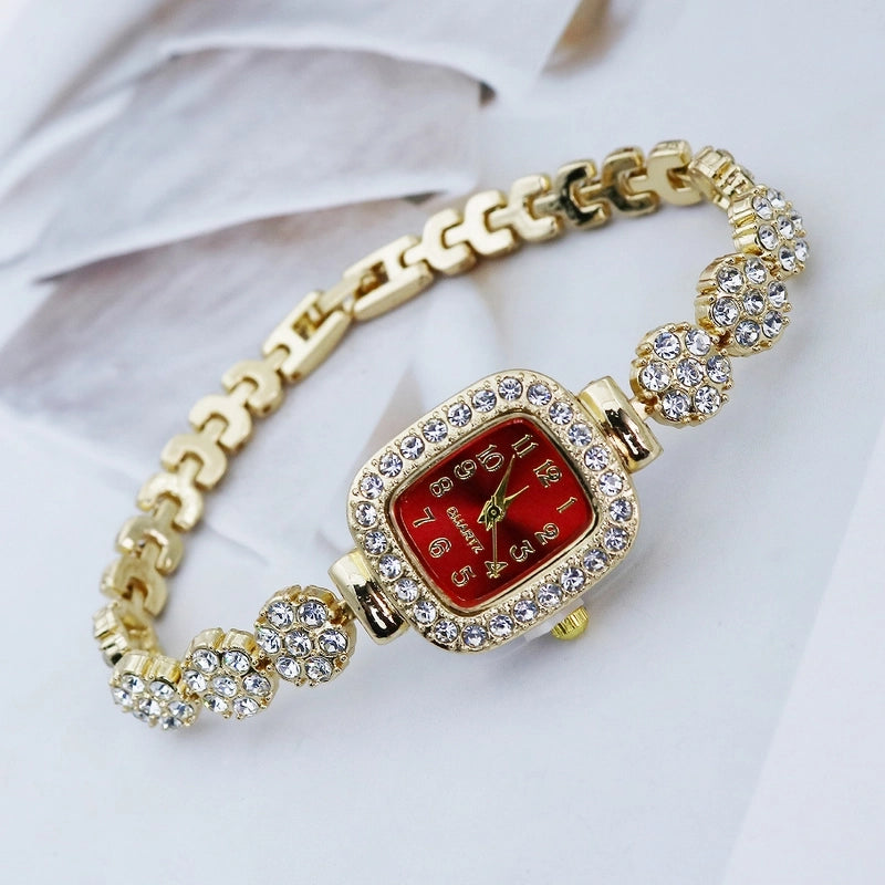 Casual Shiny Flower Jewelry Buckle Quartz Women’s Watches
