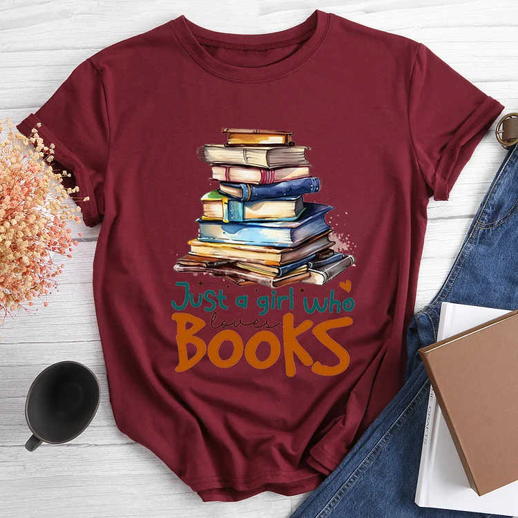 Just A Girls Who Loves Books T-shirt - BSTCAH2018-Annaletters