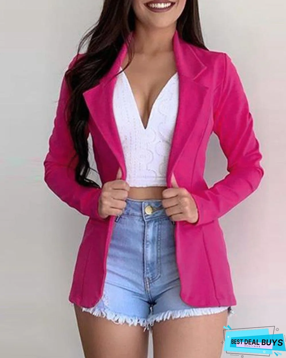 Long Sleeve Casual Blazer Coat