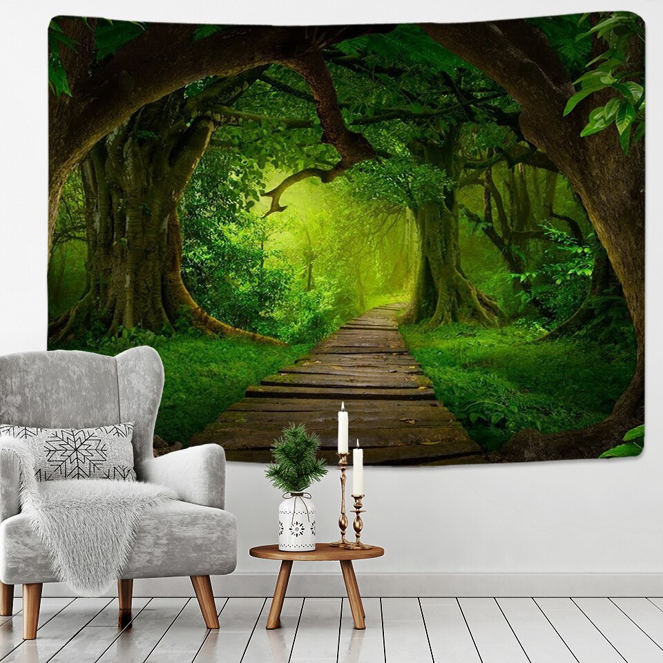 

Tree Forest Starry Sky - Tapestry, 100*75cm, 501 Original