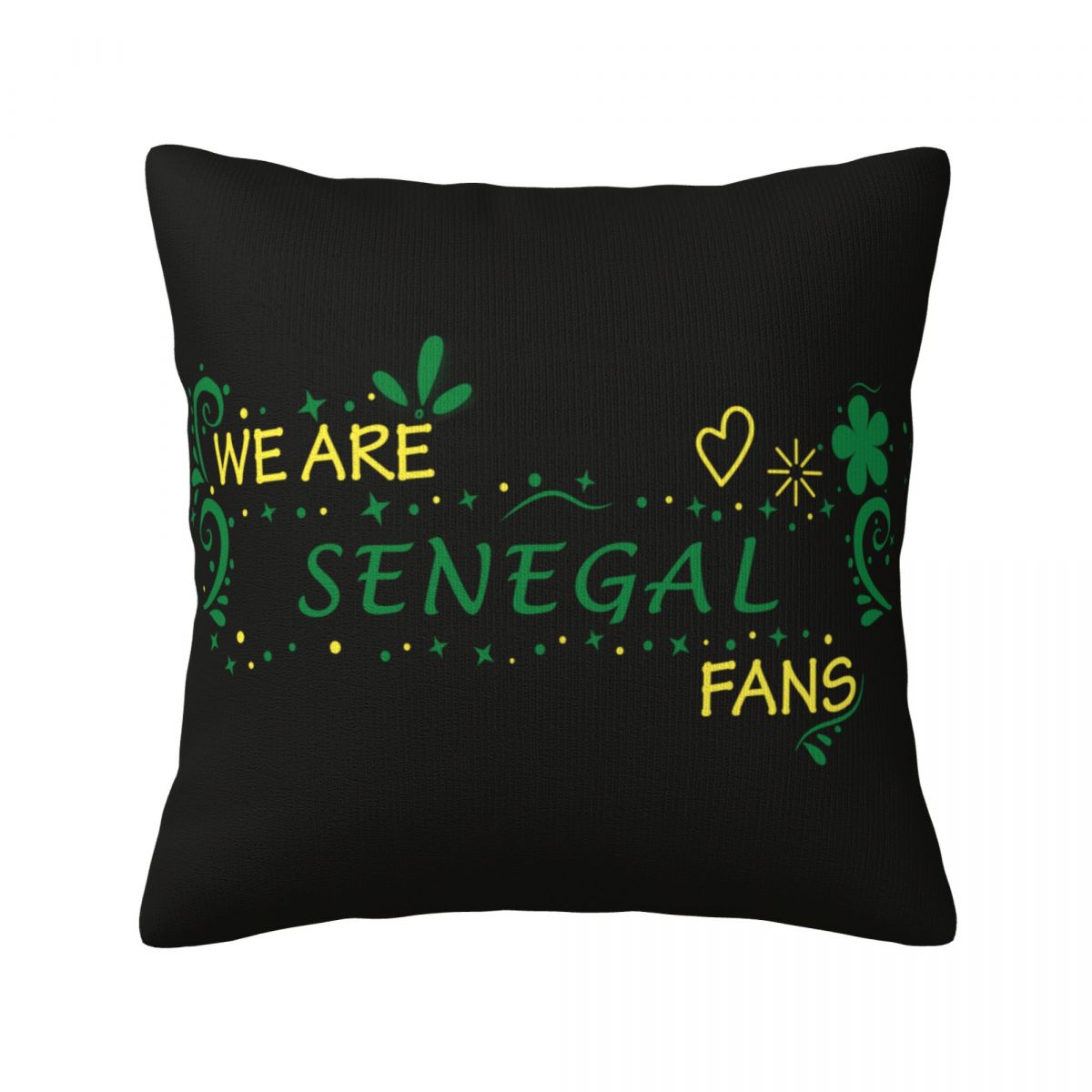 We Are Senegal Fans Decorative Square Throw Pillow Covers