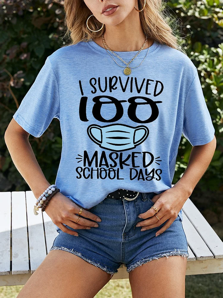 Bestdealfriday I Survived 100 Days Women's T-Shirt 11601903