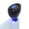 3 in1 Car Cigarette 12V Dual USB Charger LED Thermometer Voltmeter
