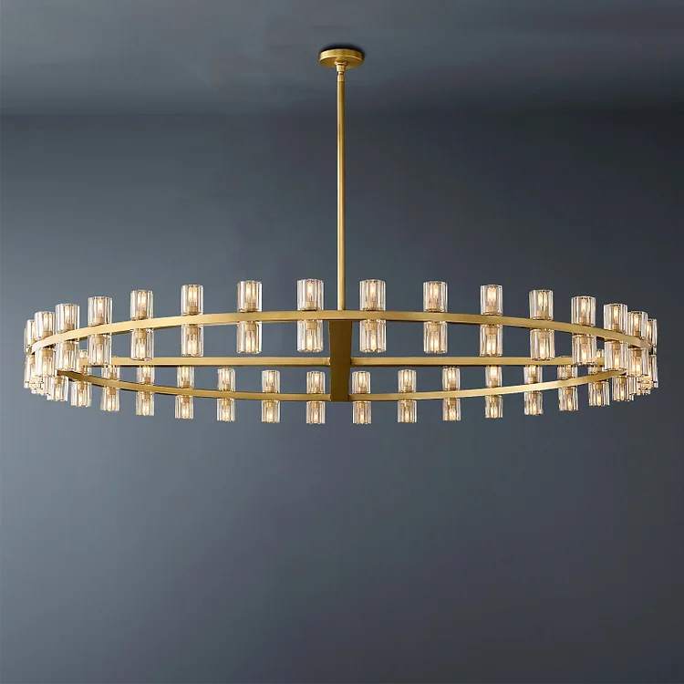 Arcachon Led Round Chandelier 60" Crystal Round Chandelier Vjlight