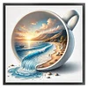 Sunset At Seaside Cup-11CT Stamped Cross Stitch 40*40cm/15.75*15.75in