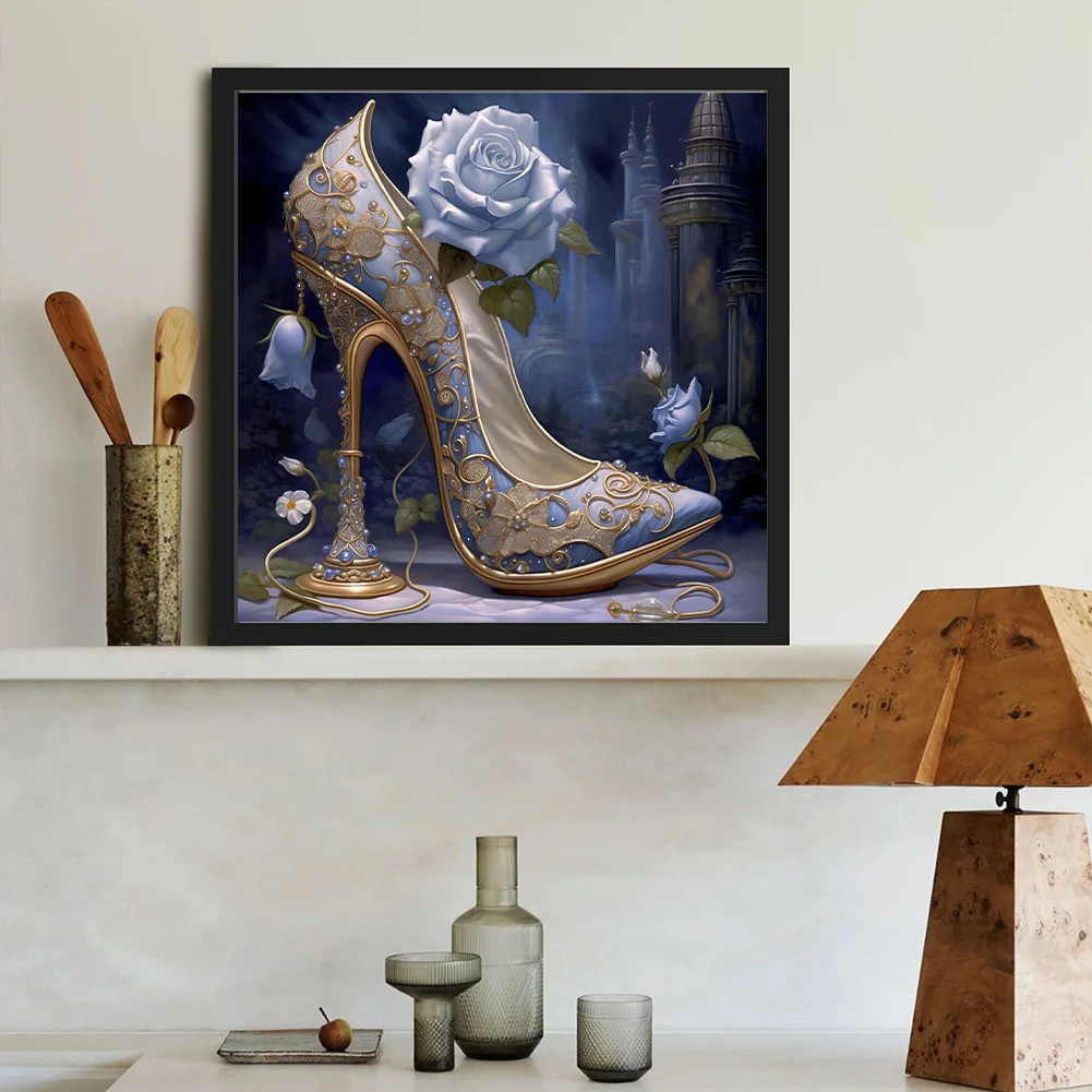Diamond Painting - Full Round Drill - Flower High Heel(Canvas|40*40cm)