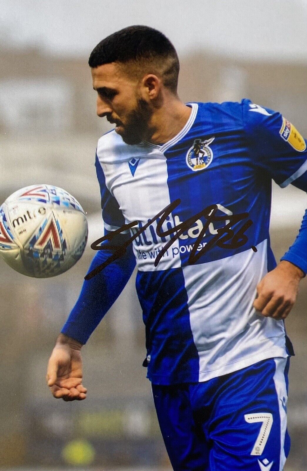 Liam Sercombe Genuine Hand Signed Bristol Rovers 6X4 Photo Poster painting