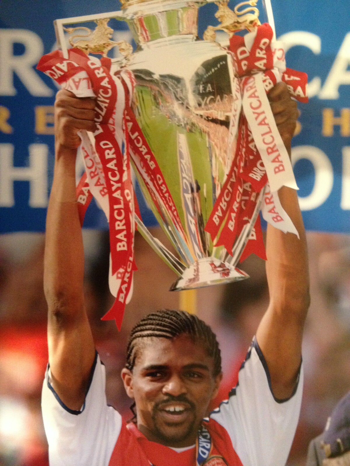 KANU - FORMER ARSENAL FOOTBALLER - EXCELLENT COLOUR Photo Poster paintingGRAPH